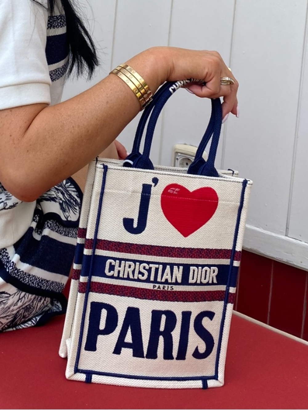 Christian Dior Mini Book Tote – “J’adore Paris / I ❤️ Paris”